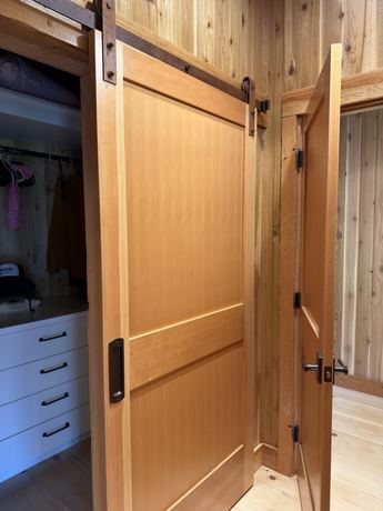 Lodge Upstairs Barn Door Wood